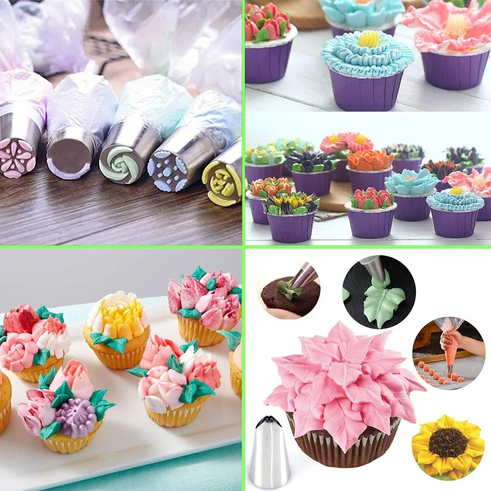 14-piece Russian Decorating Mouth One-piece Cake Decorating Mouth TPU Flower Bag